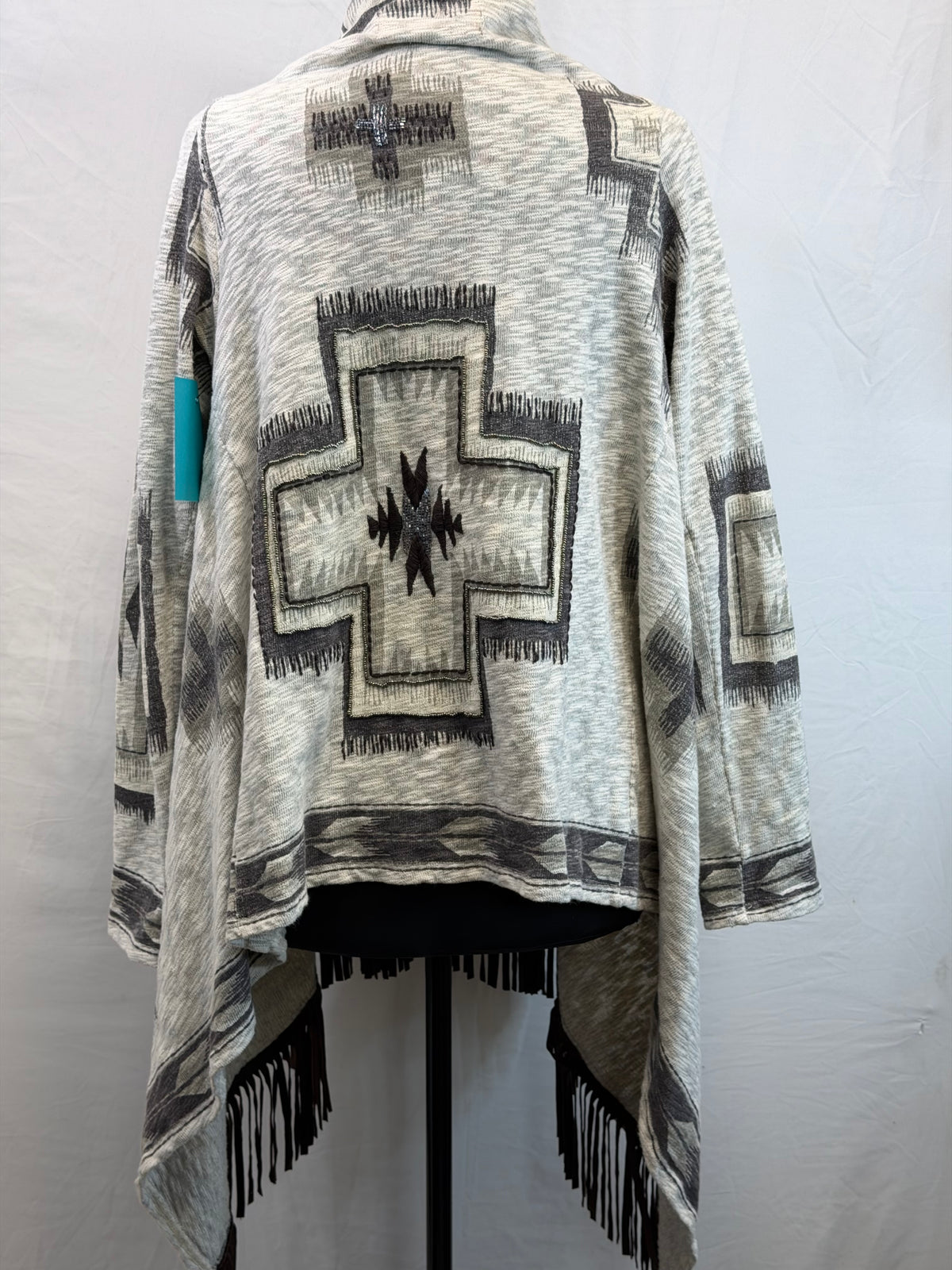 CF109-35 STRING/BROWN PONCHO 1X