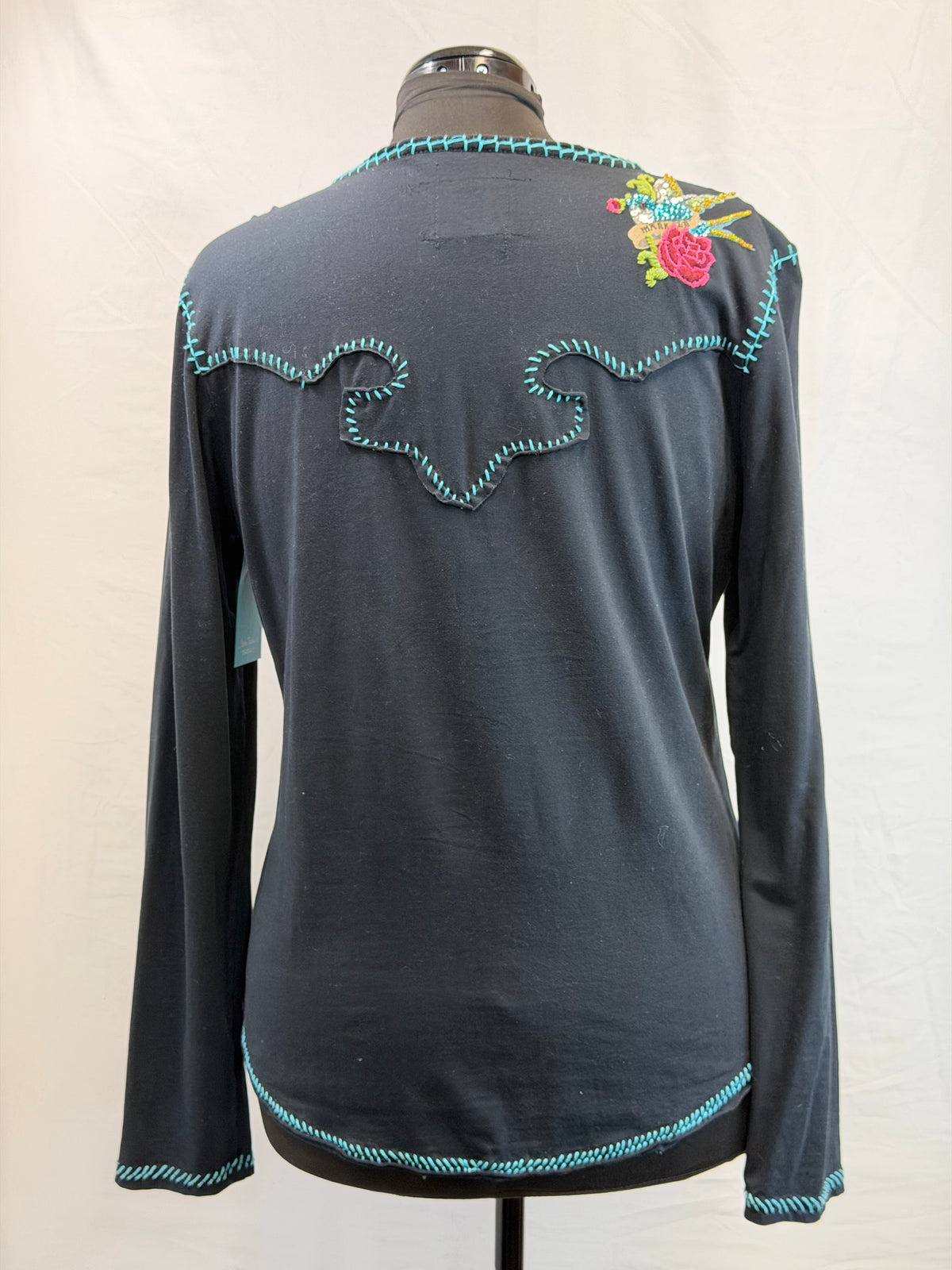 CF109-49 BLK PLAY NICE HENLEY XL