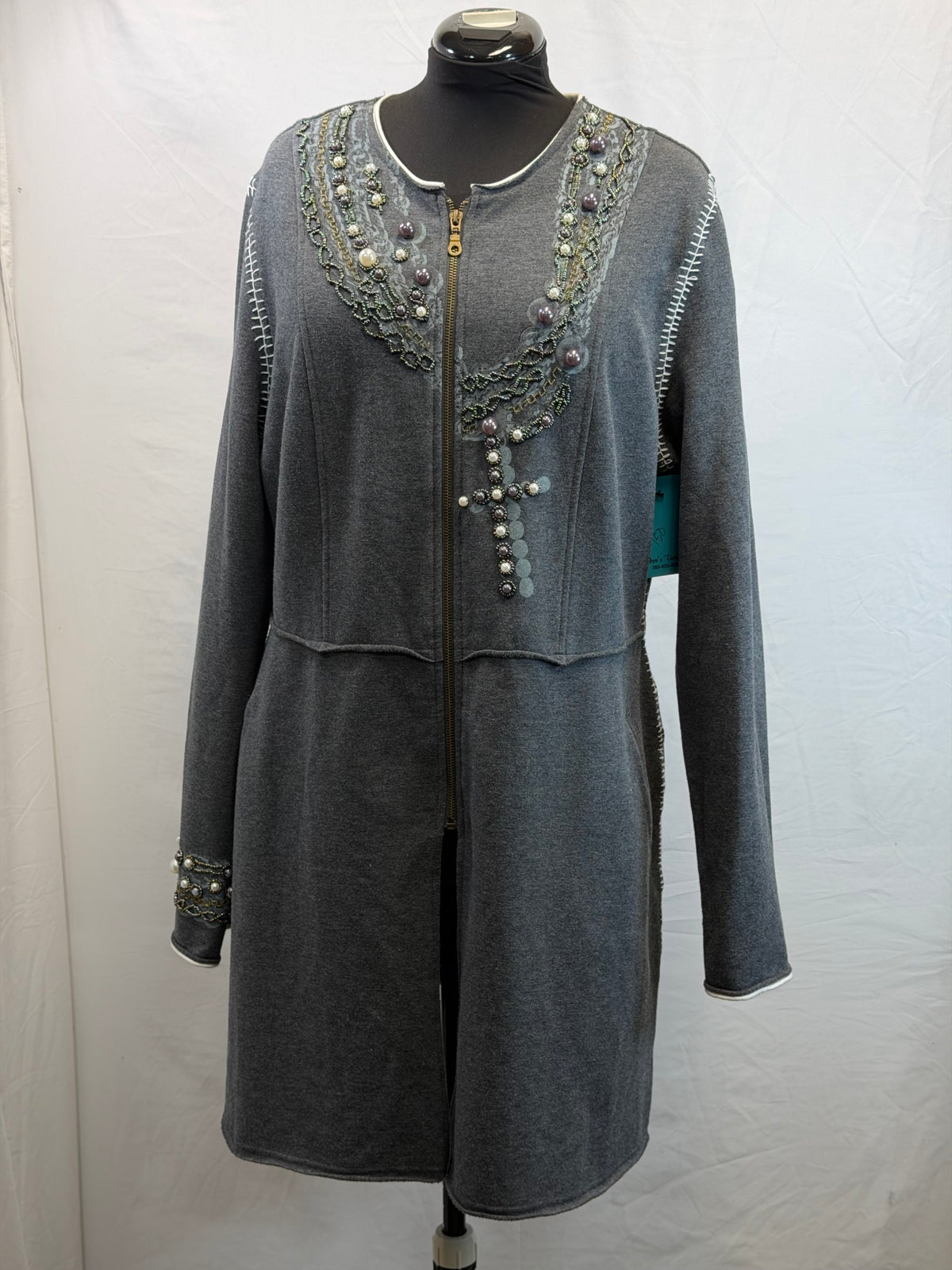 CF109-52 CROSS NECKLACE JACKET XL