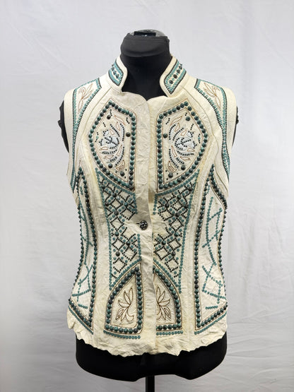 CF113-7 ELEVEN 11 CREAM VEST S