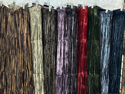 CF14-16 CRUSHED VELVET BROOMSKIRTS