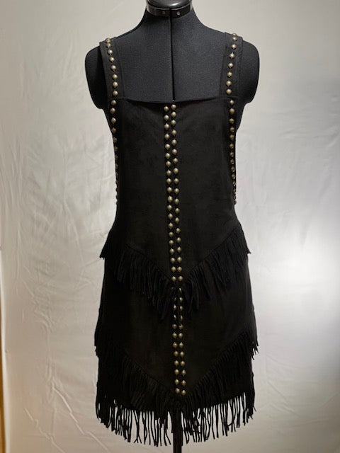 CF42-53 BLK ROMPER W/STUDS