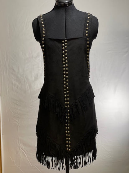 CF42-53 BLK ROMPER W/STUDS