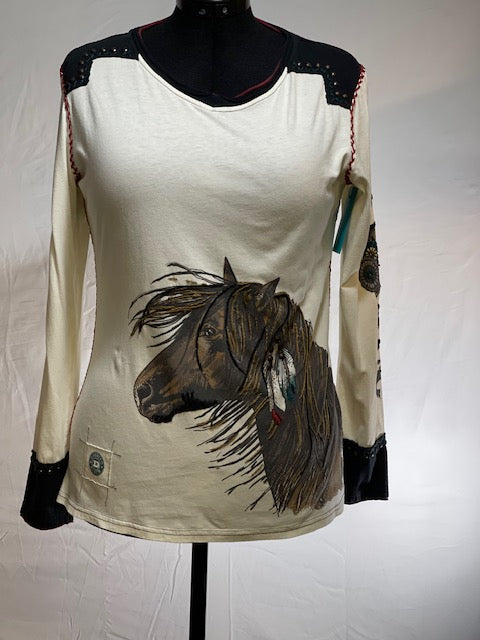CF43-14 STAY TRUE HORSE TOP-L