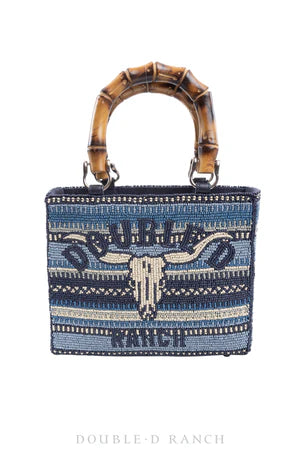 Indigo Bedroll Beaded Bag