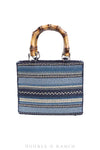 Indigo Bedroll Beaded Bag