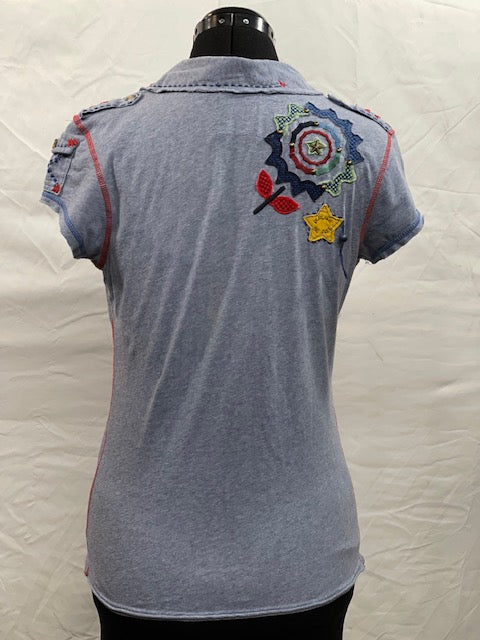 CF48-5 SS TEE W/EAGLE-S
