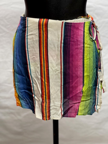 CF48-19 SERAPE SKIRT/SHORT-XS