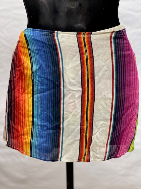 CF48-19 SERAPE SKIRT/SHORT-XS