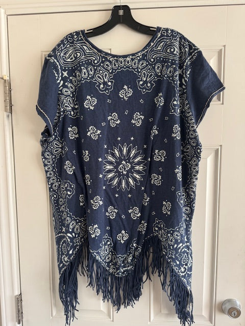 CF30-11 BLUE BANDANA TOP-2X