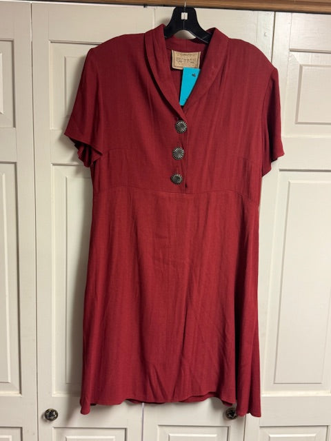 CF19-23 VINTAGE DRESS W/3 BUTTONS-MED