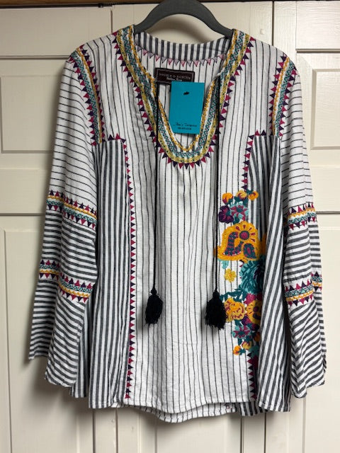 CF2-12 BELL SLEEVE W/COLORFUL STICH-XL