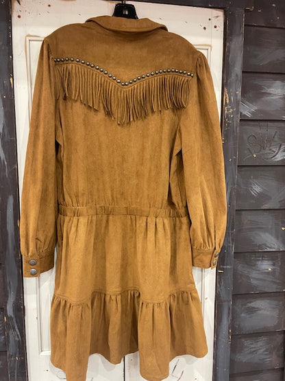 CF33-9 ULTRA SUEDE DRESS-BRN-LRG