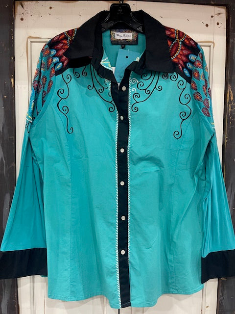 CF33-27 VINTAGE COLLECTION BLUE & PAISLEY XL