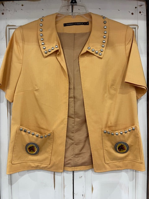 CF35-12 SHORTSLEEVE JKT W/HORSE PINS ON POCKET-S