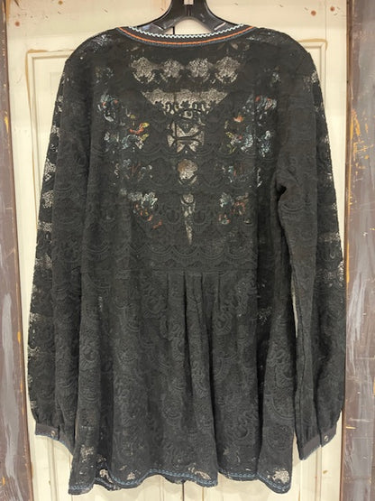 CF31-15 DREAMING IN COLOR LACE TOP-XL