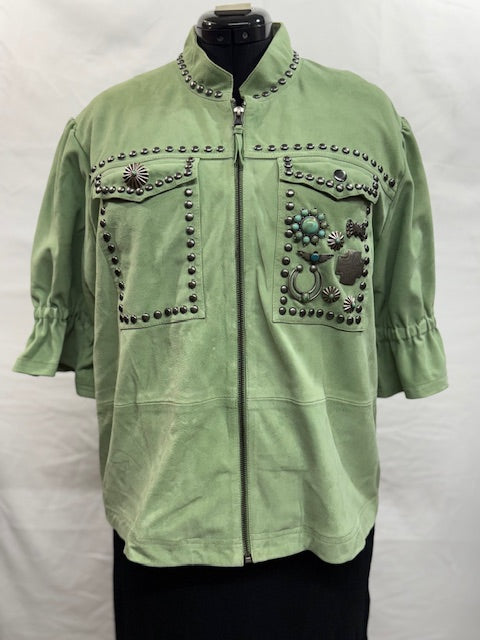 CF3-21 SAGE SS SUEDE JKT W/PINS POCKET-XL