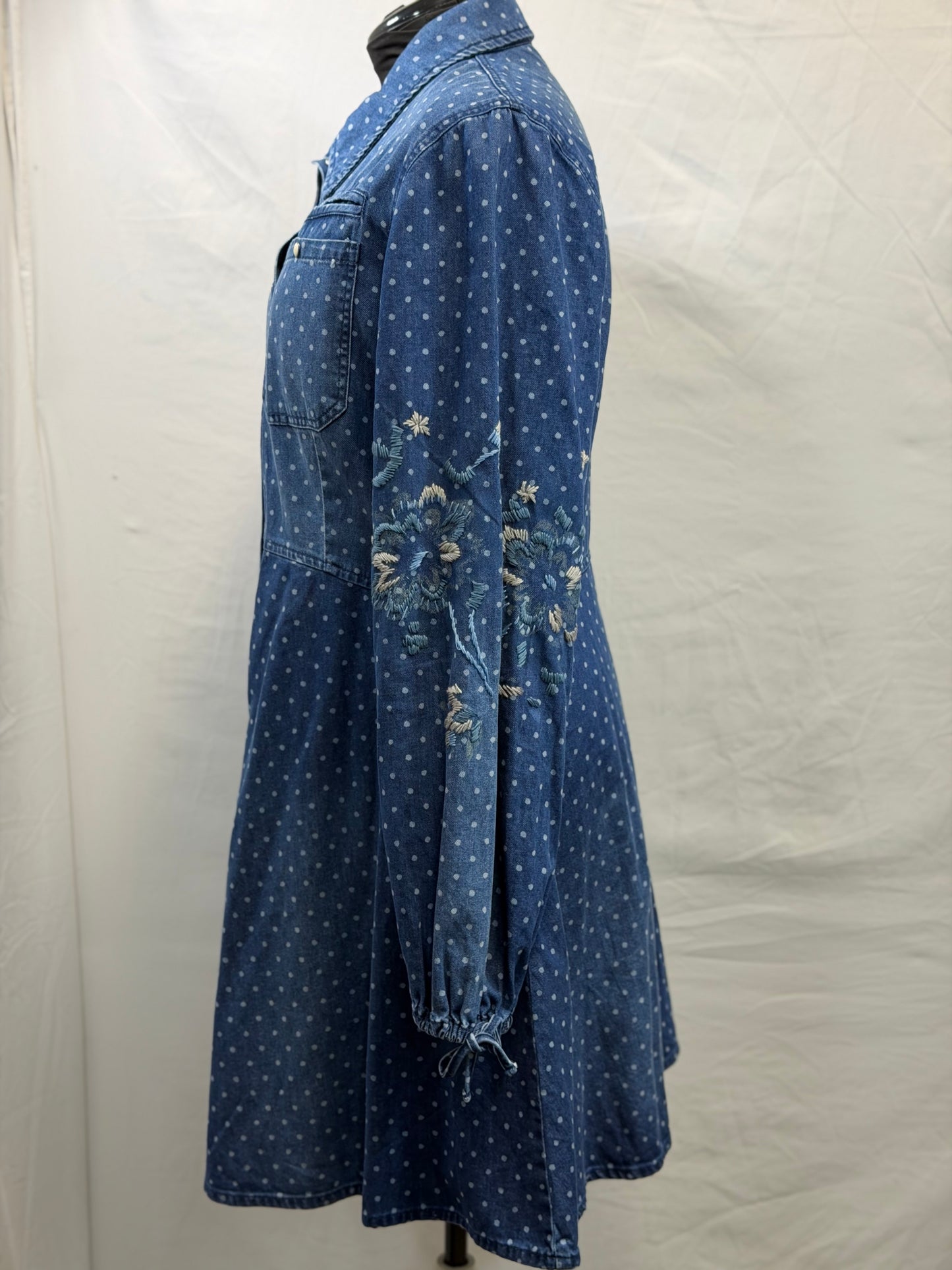 CF84-12 CIRCLE DOT DRESS L