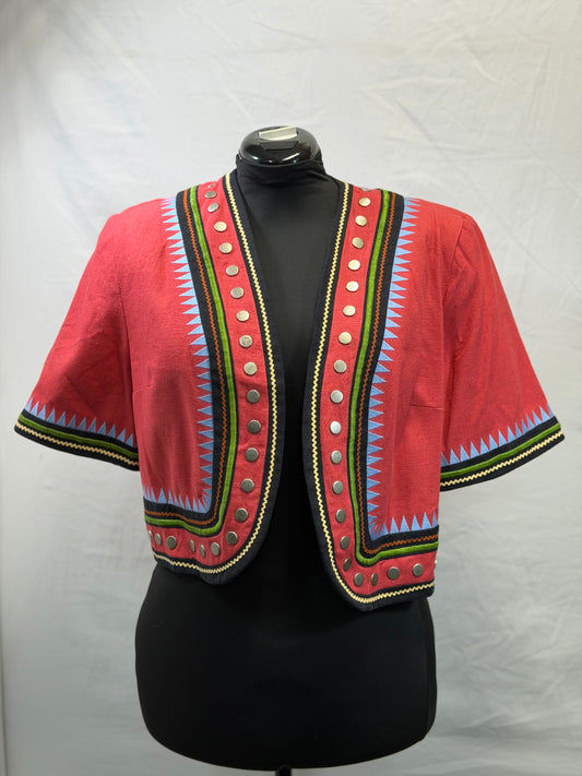 CF65-19 SS LINEN JACKET L
