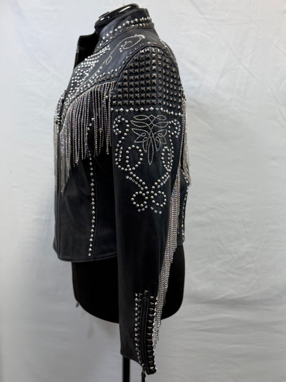 CF86-84 BLK ICE CRYSTALS JACKET XL