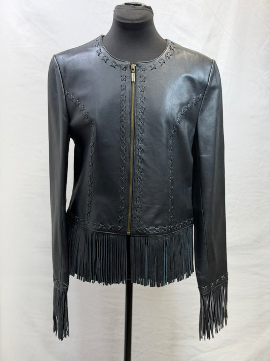 CF52-242 SADDLE RIDGE BLK FRING JACKET M