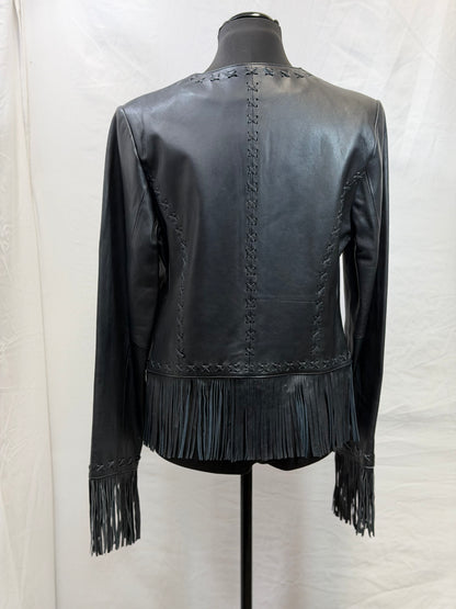 CF52-242 SADDLE RIDGE BLK FRING JACKET M