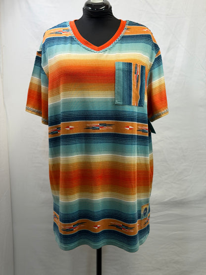 CF105-39 BRIGHT SERAPE TOP 2X
