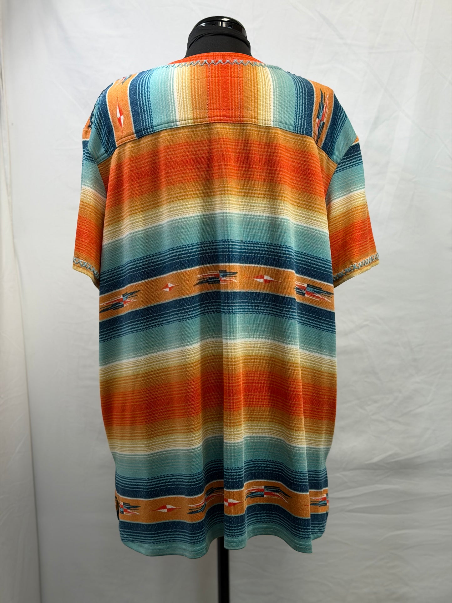 CF105-39 BRIGHT SERAPE TOP 2X