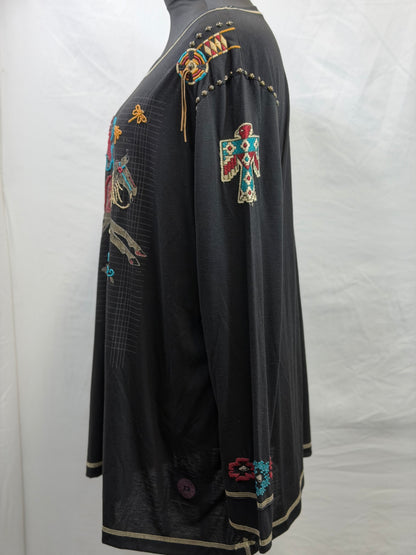 CF105-41 YELLOW HORSE TOP 2X