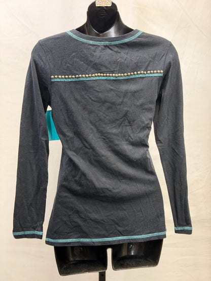 CF107-69 BLACK CROSS TOP XS