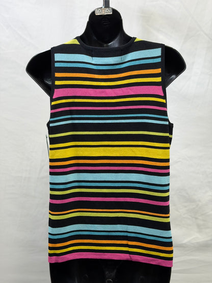 CF107-73 STRIPED V NECK TANK S
