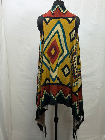 CF107-101 RUST/YELLOW OPEN VEST S/M