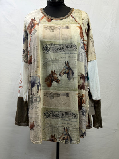 CF105-84 HORSE & MULE TOP 2X