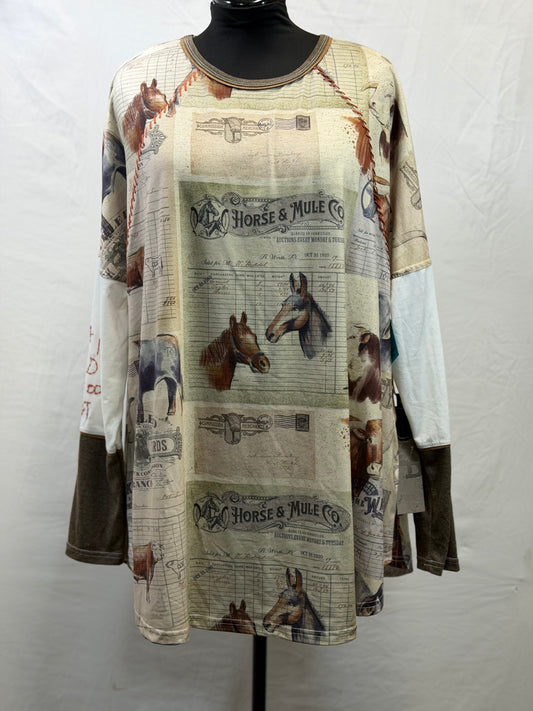 CF105-84 HORSE & MULE TOP 2X