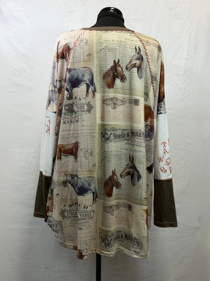 CF105-84 HORSE & MULE TOP 2X