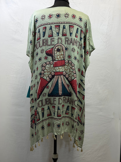 CF105-89 PUEBLO BIRD PONCHO L/XL