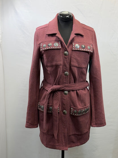 CF47-44 RASPBERRY KNIT JACKET M