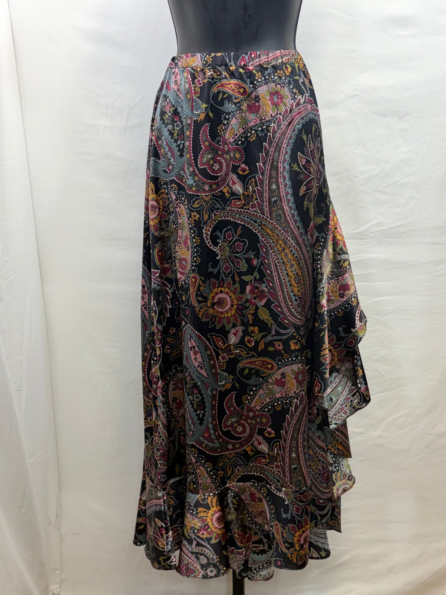 CF47-48 SILK PAISLEY SKIRT XL
