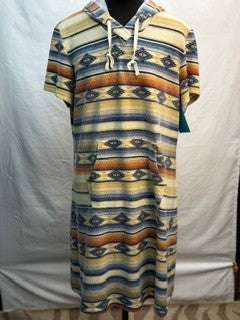 CF41-28 MUTED SERAPE DRESS XL