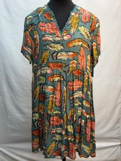 CF41-32 FEATHER DRESS M