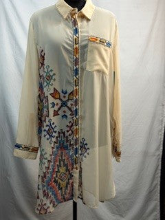 CF59-44 LONG SHEER TUNIC 1X