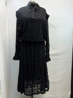 CF59-50 BLACK LACE DRESS 2X