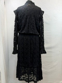 CF59-50 BLACK LACE DRESS 2X