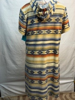 CF41-28 MUTED SERAPE DRESS XL