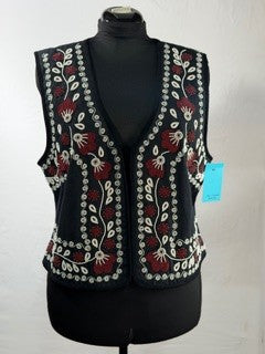 CF59-45 TASHA POLIZZI BEADED VEST XL