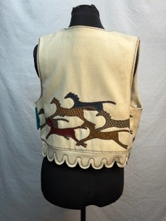 CF46-193 CREAM HORSE VEST S