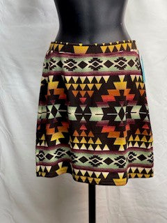 CF76-17 BROWN KNIT SKIRT S