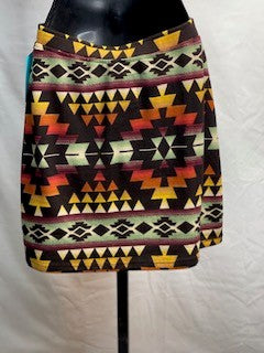 CF76-17 BROWN KNIT SKIRT S