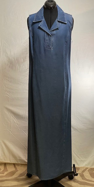 CF46-50 TENCEL SLEEVELESS MAXI DRESS-SM