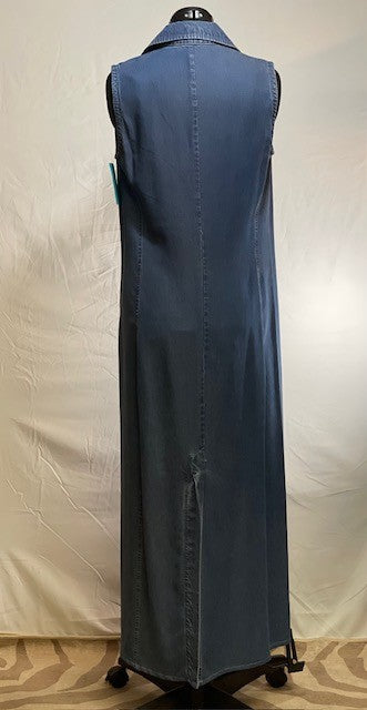 CF46-50 TENCEL SLEEVELESS MAXI DRESS-SM